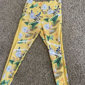 Zyia Floral Mesh Leggings